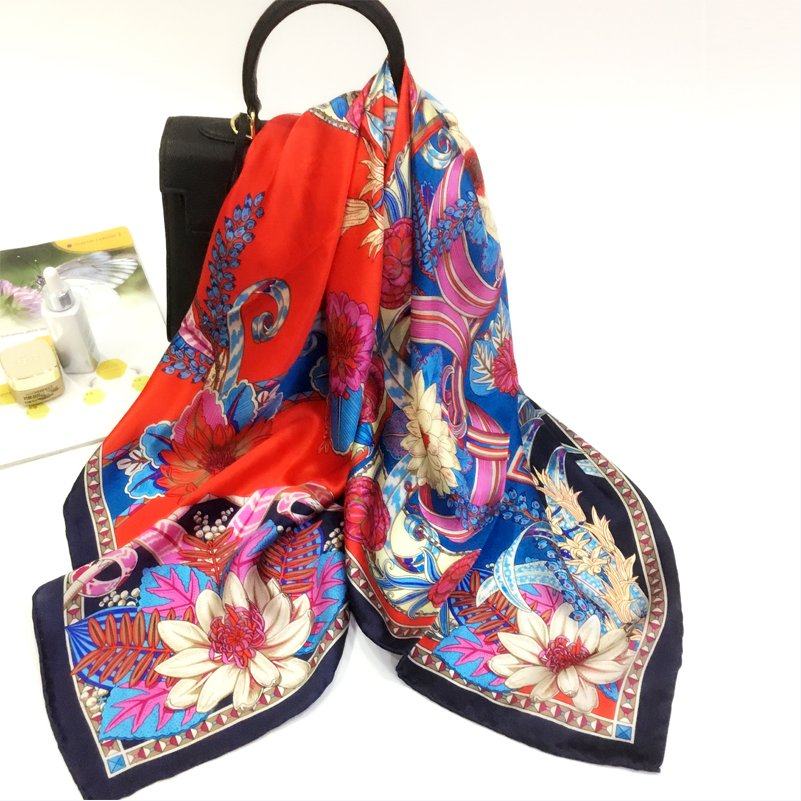 上诲故事高档送礼真丝丝巾