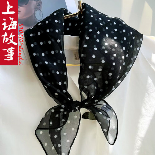 真丝丝巾女100%桑蚕丝小方巾