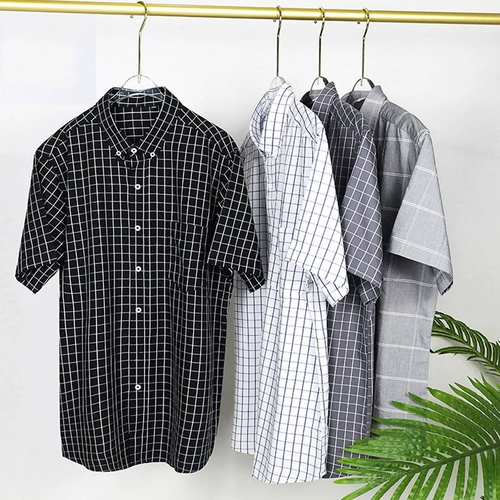 Хлопковая летняя тонкая рубашка