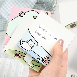 森屿暖树放松才是正经事无粘性便签纸 韩系可爱简约风便签纸100张