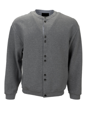 SIMPLE REVIVE  新钱风珠地褶皱开衫针织衫 拼接撞色条纹开衫毛衣