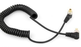 闪光灯同步引闪线PC线 PC转PC 直连相机和闪光灯30-100cm PC-PC