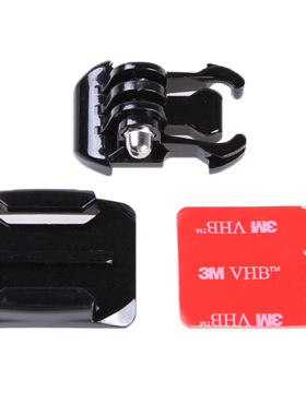 运动相机头盔固定支架gopro11/10/9/7/5/4底座曲面弧形胶配件