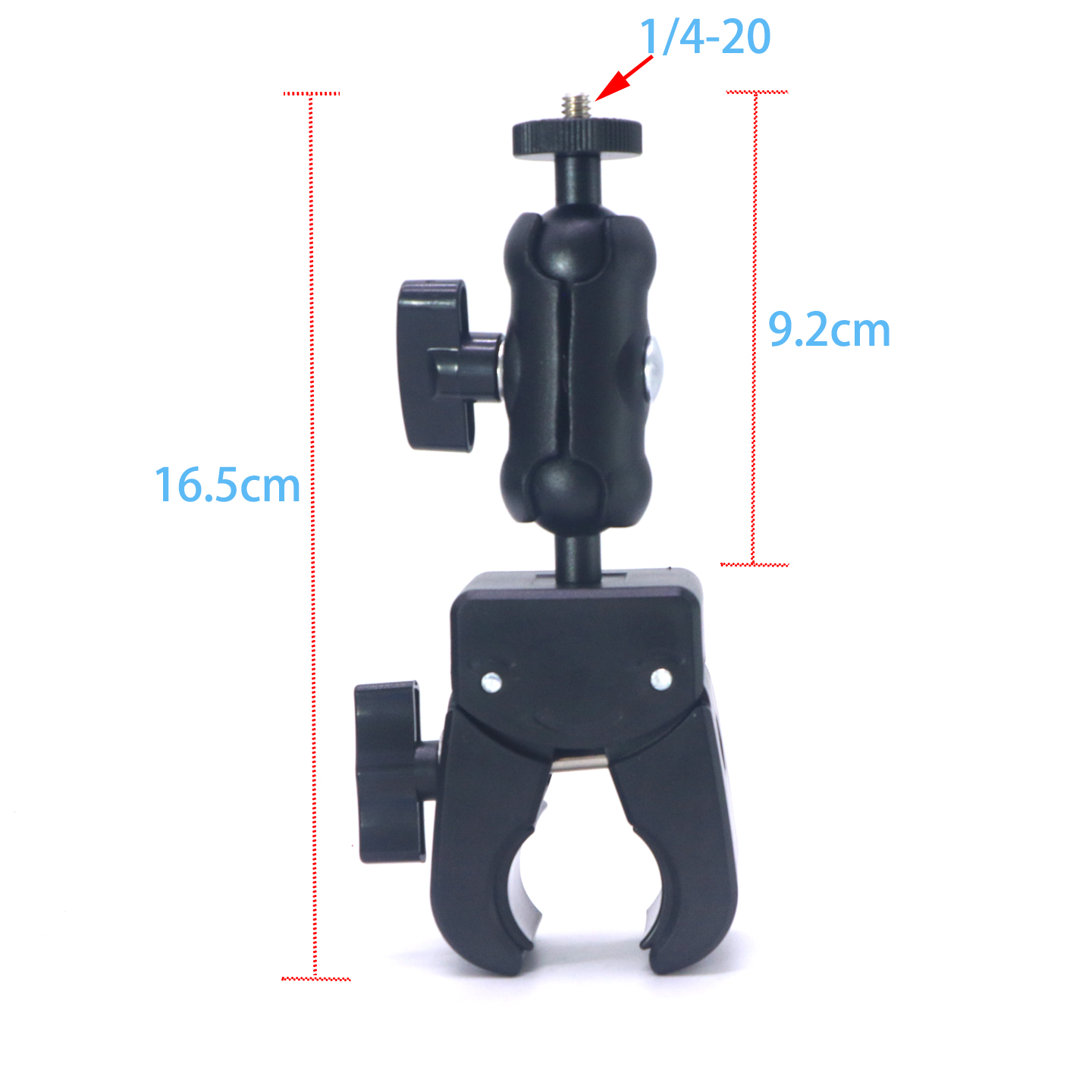 运动相机1/4单车夹子大力夹钳夹