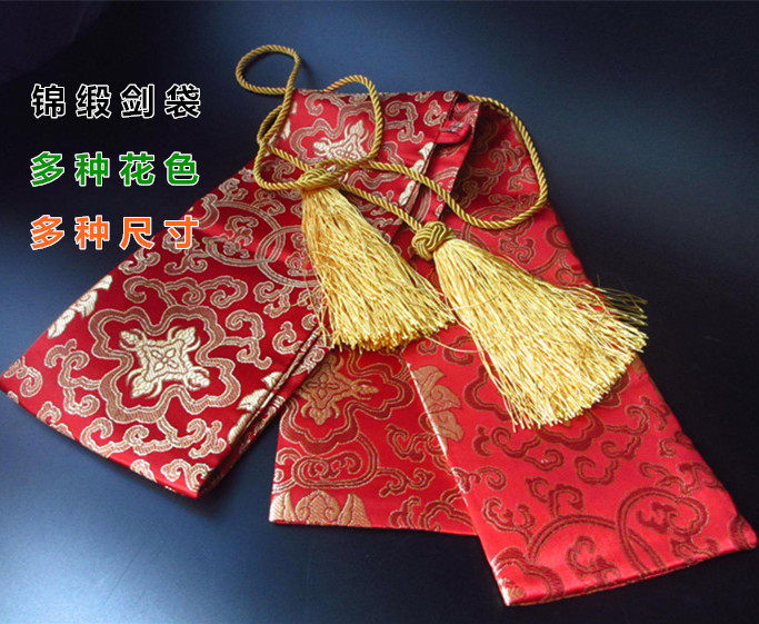 厂家直销刀剑布袋高档丝绸锦缎太极剑袋龙泉剑套宝剑护具背袋包邮|msdalam kategori Ciri-ciri kraftangan, kesenian rakyat dan kraf Ciri-ciri, pedang yang berkaitan, beg pedang - dari Buy2taobao.com untuk memberikan perkhidmatan ejen Taobao profesional membeli