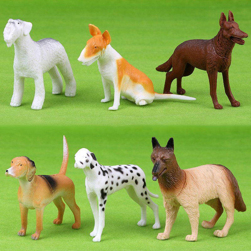 仿真狗动物模型儿童玩具警犬狼狗