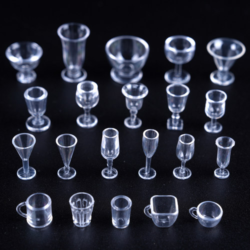 菡艺模玩微缩小杯子模型娃屋配件