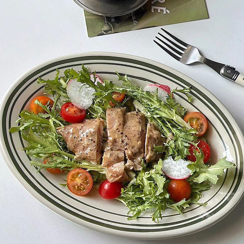 美国TUXTON绿线陶瓷餐具