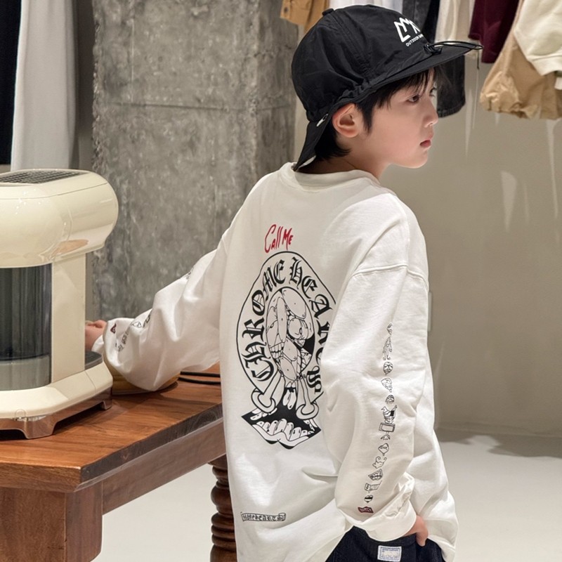 DLIDLIKDIS 春季新款男女童印花上衣儿童纯棉中大童宽松长袖t恤潮,童装/婴儿装/亲子装,T恤,淘宝优惠券,粉丝福利购,淘宝优惠卷