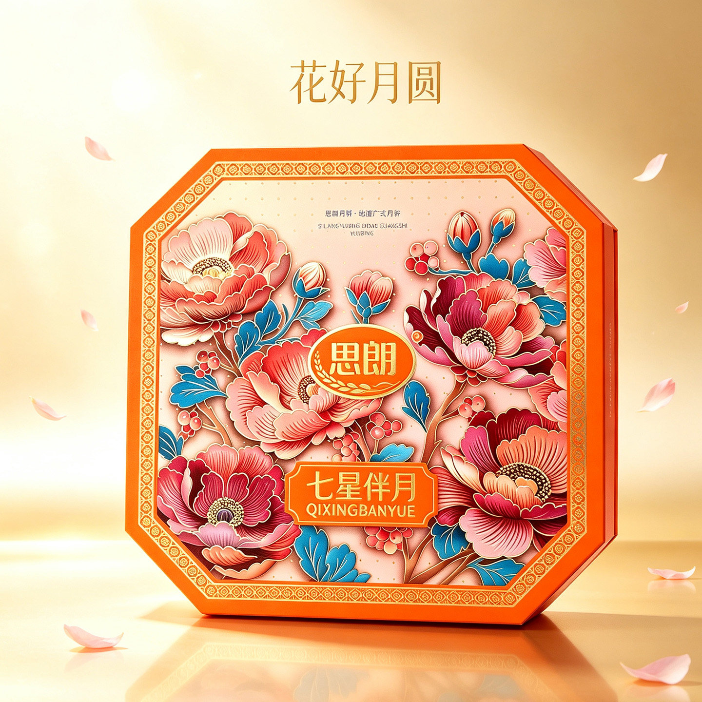 思朗七星伴月广式月饼礼盒