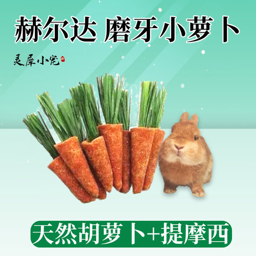 仓鼠零食造景金丝熊磨牙荷兰猪龙猫玩具兔子小萝卜豚鼠饲料口粮