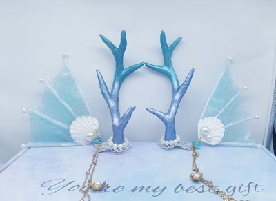 初雪瑶原创鲛人锦鲤人鱼耳挂