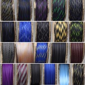 12MM 加密编织网 音响线材避震网套可套线径 尼龙网 避震网