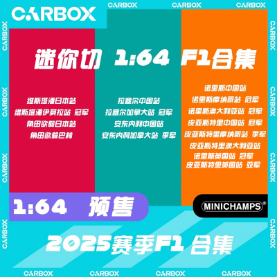 [CarBox] 迷你切 1:64 F1赛车模型车模 维斯塔潘 拉塞尔 诺里斯