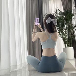 高级又显瘦 双肩带更遮副乳可拆卸胸垫瑜伽健身运动背心 明星同款