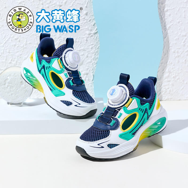 大黄蜂男童单网鞋夏季运动鞋潮男孩网面透气镂空大童大码儿童跑鞋