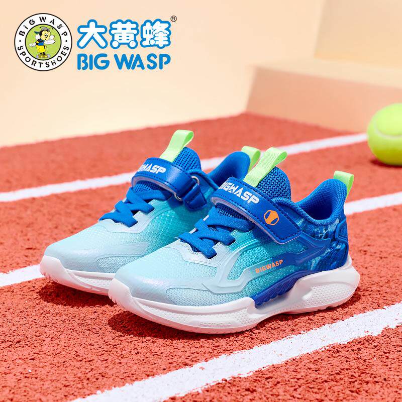大黄蜂男童网鞋2025新春款网面透气儿童运动鞋软底轻便舒适跑步鞋