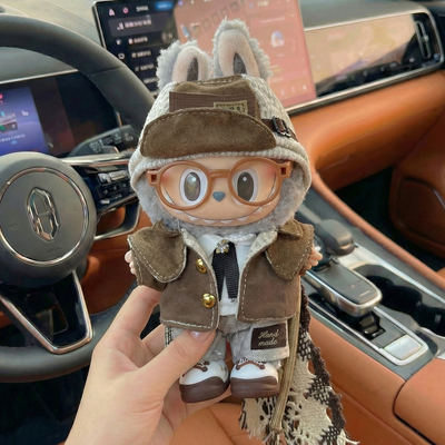 正品泡泡玛特labubu拉布布毛绒公仔挂件玩偶包包挂件可爱搪胶玩具