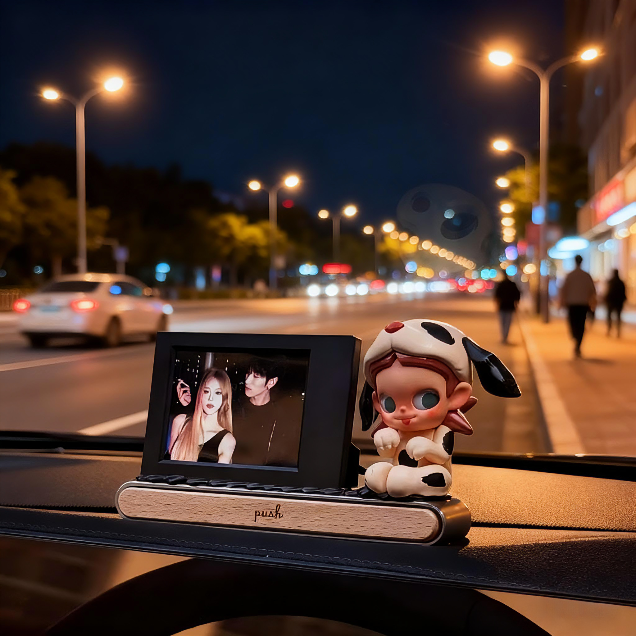 车载相框摆件情侣拍立得照片摆台相框diy礼物圣诞电话号码停车牌