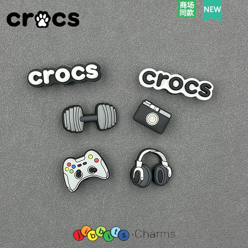 洞洞鞋配饰卡骆驰鞋diy鞋花鞋扣装饰crocs智必星配件哑铃耳机相机