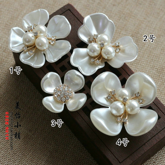 古装新娘立体花朵镶钻饰品配件