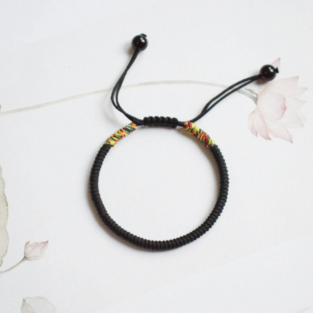 [SINGING NIGHT]TIBETAN DIAMOND KNOT HOMEMADE HAND ROPE HANDMADE DIY WOVEN MATERIAL BAG TIKTOK TIBETAN HAIR BRACELET
