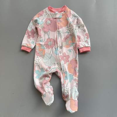 纯棉初生儿爬爬连体衣婴儿春秋