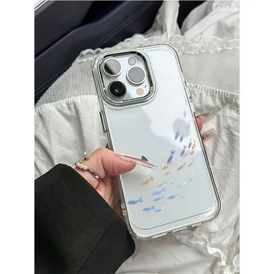 手机壳17PROMAXiPhone16简约15X12/适用于创意软壳苹果鱼群14小众