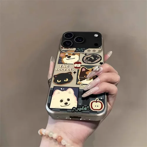 画框手机壳可爱iphoneair17适用硅胶苹果防摔小动物17promax卡通