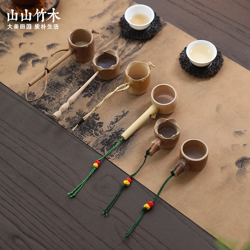 山山竹木茶滤竹编手工茶漏复古创意过滤茶杯滤茶器滤网茶具茶漏器