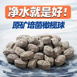 滤材鱼缸过滤材料原矿橄榄球纳米陶瓷环鱼池硝化细菌屋滤材