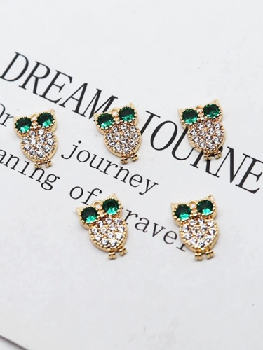 Медная подвеска ручной работы, браслет, серьги, аксессуар, 18 карат, DIY