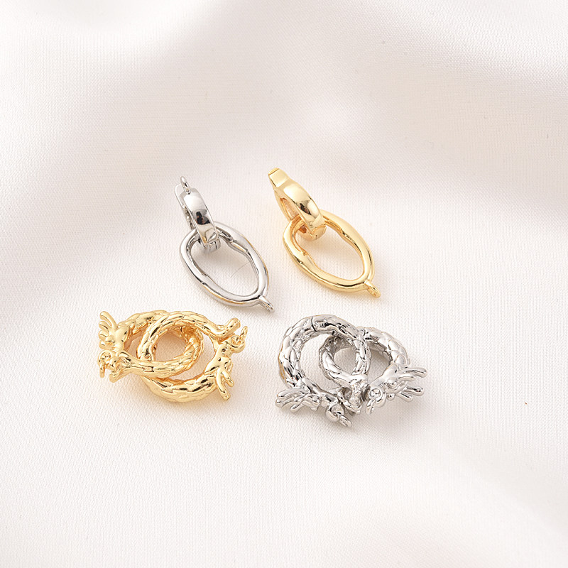 高品质18K包金大号椭圆珍珠扣手工diy手链项链生肖龙白金色收尾扣,饰品/流行首饰/时尚饰品新,扣,淘宝优惠券,粉丝福利购,淘宝优惠卷