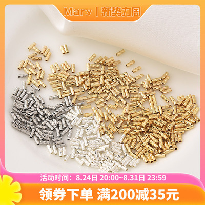 14K包金保色批花直管隔珠