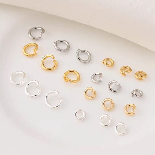 高保铜镀18K金定位开口圈闭口圈