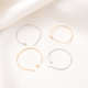 14K包金保色超细可串珠C形耳圈手工diy耳饰白金色耳挂耳环材料