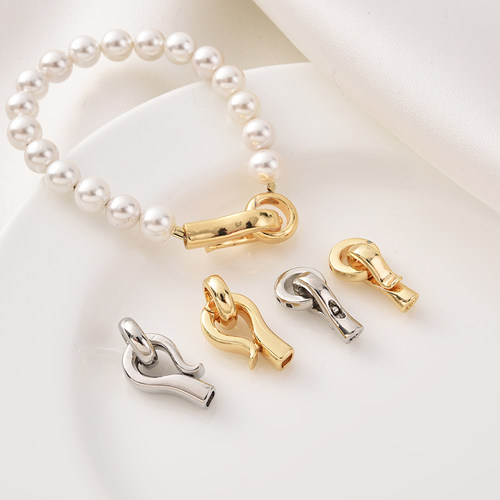 18K包金保色珍珠扣收尾扣