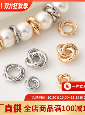 14K包金高保三合花隔珠