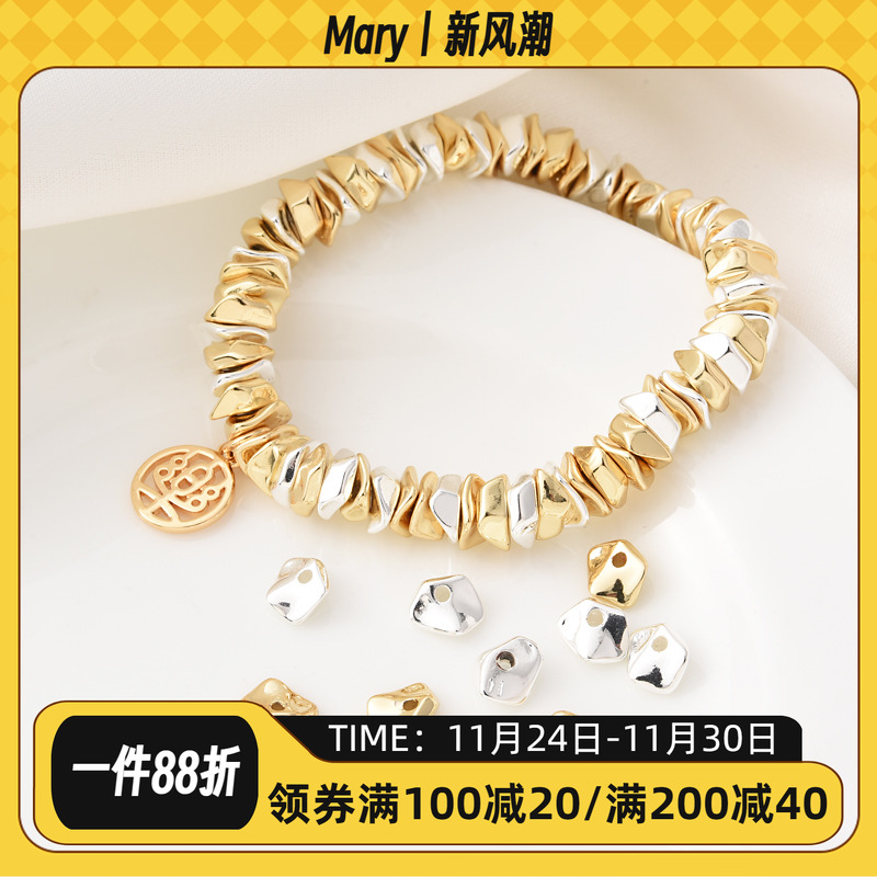 14K包金高保巴洛克异形隔珠