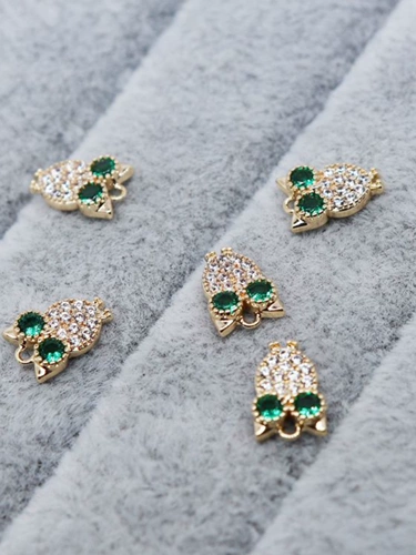 Медная подвеска ручной работы, браслет, серьги, аксессуар, 18 карат, DIY