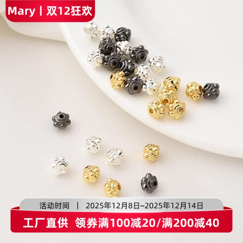 14K包金保色蜻蜓眼隔珠