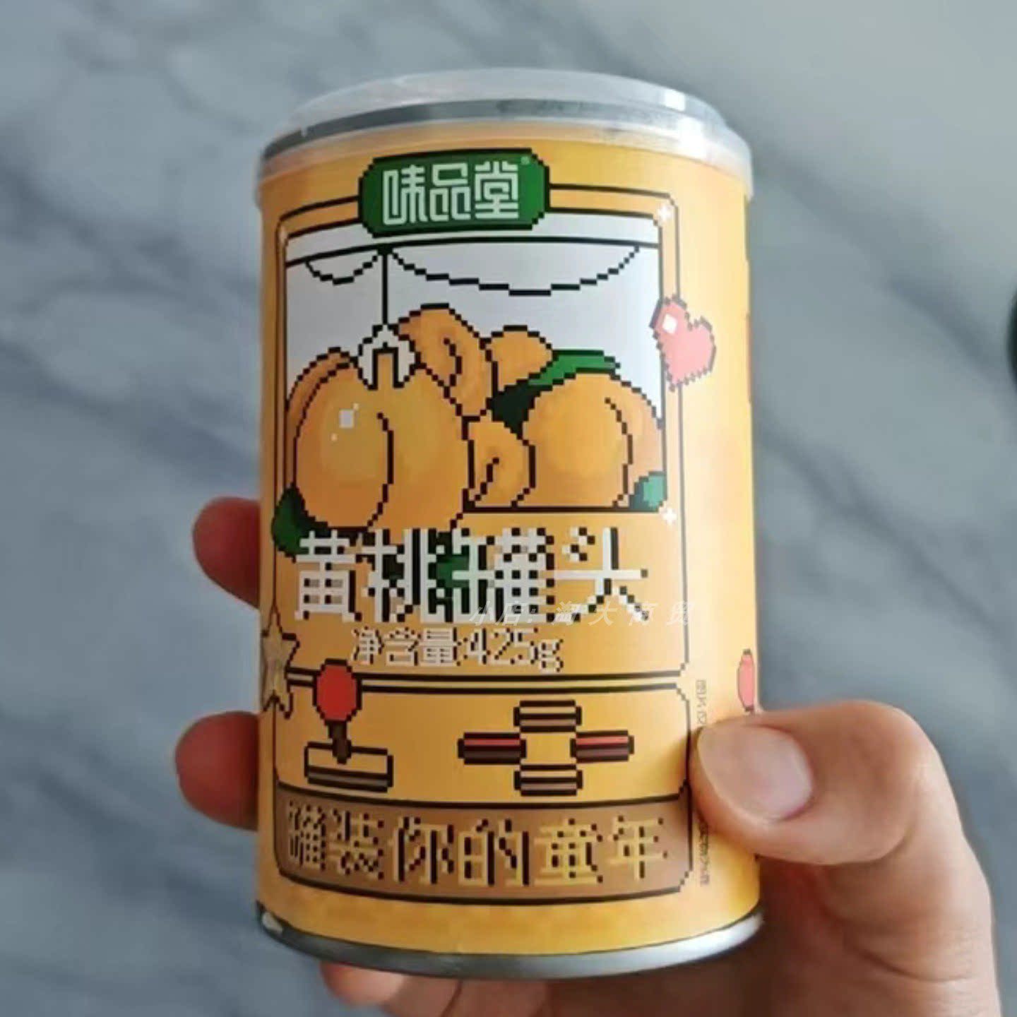 味品堂糖水黄桃罐头425g即食零食