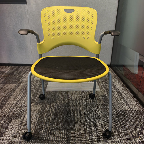 HermanMiller赫曼米勒Caper办公椅电脑椅会议椅洽谈椅带轮四角椅