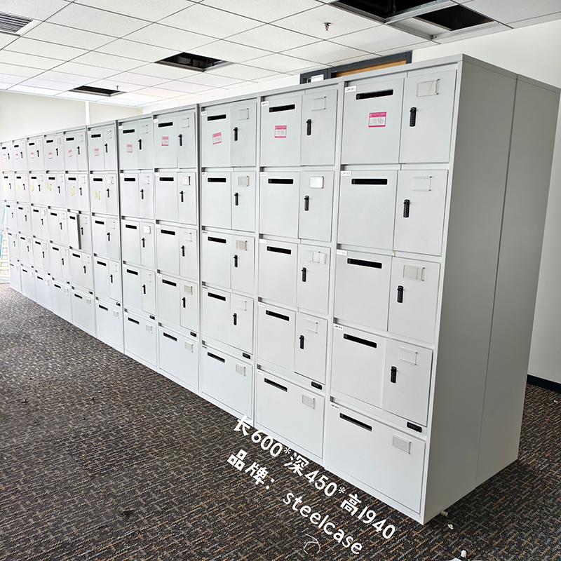steelcase文件柜储物柜5门收纳柜存包柜更衣柜员工宿舍密码档案柜