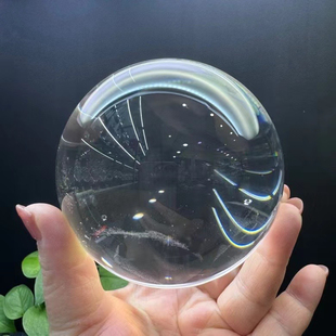 100%原矿纯天然白水晶球纯度极高高度透明有求必应风水摆件10mm