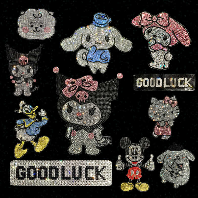 hellokitty库洛米卡通装饰贴水晶