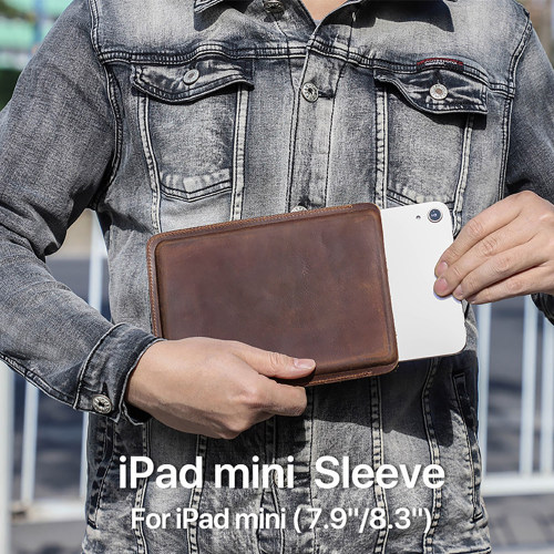 牛皮复古苹果适用iPadmini6平板