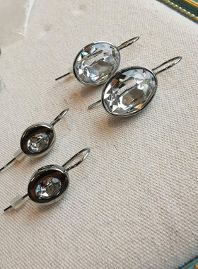 北欧丹麦王妃御用DYRBERG/KERN奥地利奢华鸽子蛋水晶复古气质耳环