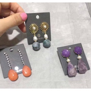 西班牙小众DADA 女友礼物 BURMA优雅气质名媛天然石珍珠吊坠耳环