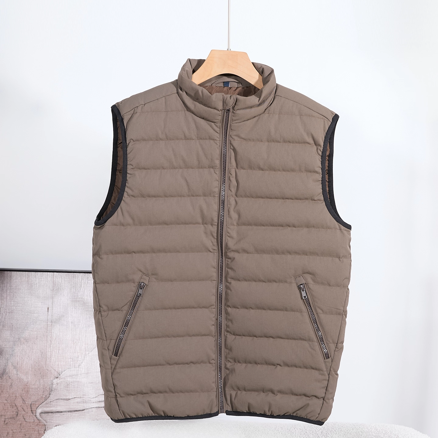 拉链黑色常规2025年冬季女无袖